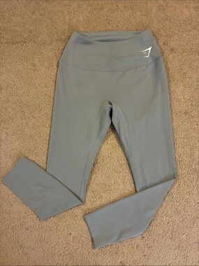 Gymshark Womens High-Waist Sage Gray Leggings